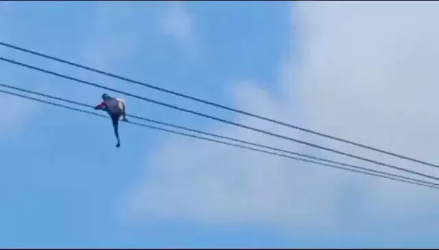 जांजगीर में एक और युवक ने की आत्महत्या की कोशिश, हाईटेंशन तार पर चढ़ा युवक, पुलिस प्रशासन लगी युवक को उतारने में जांजगीर में एक और युवक ने की आत्महत्या की कोशिश, हाईटेंशन तार पर चढ़ा युवक, पुलिस प्रशासन लगी युवक को उतारने में