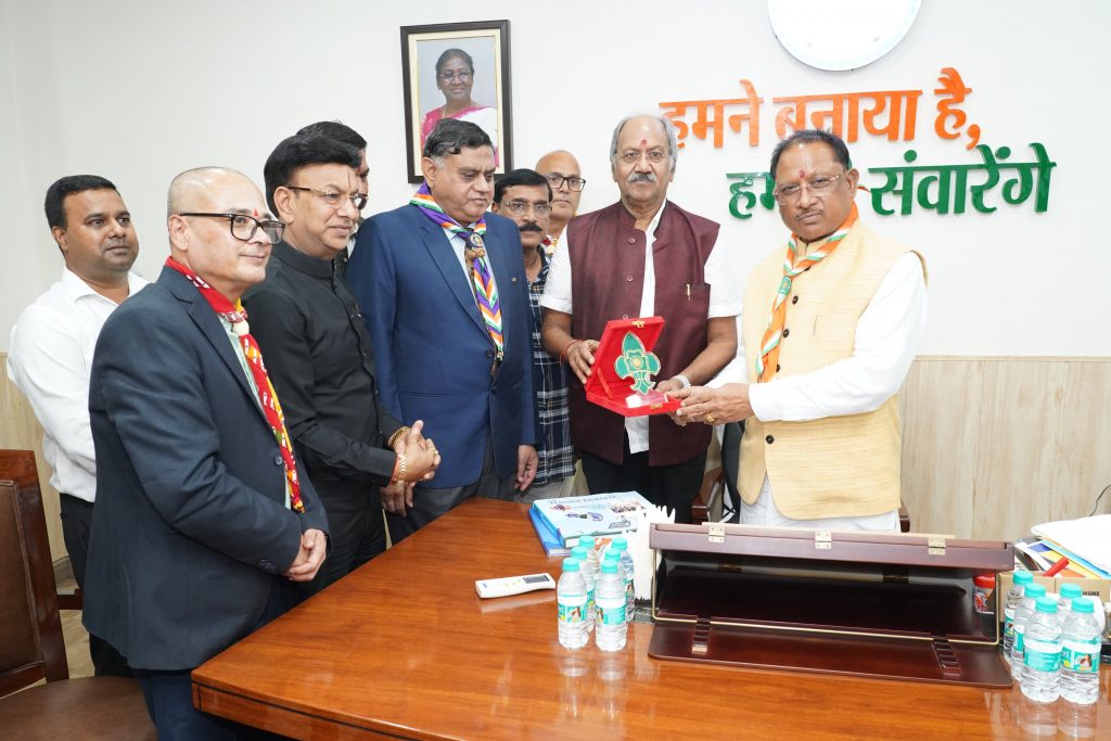 मुख्यमंत्री और सांसद बृजमोहन से मिले भारत स्काउट एंड गाइड के राष्ट्रीय मुख्य आयुक्त , छत्तिसगढ में होगा स्काउट एंड गाइड का राष्ट्रीय जम्बूरी :बृजमोहन अग्रवाल
